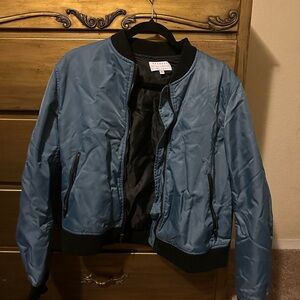 Kendall & Kylie Sky Blue Bomber Jacket